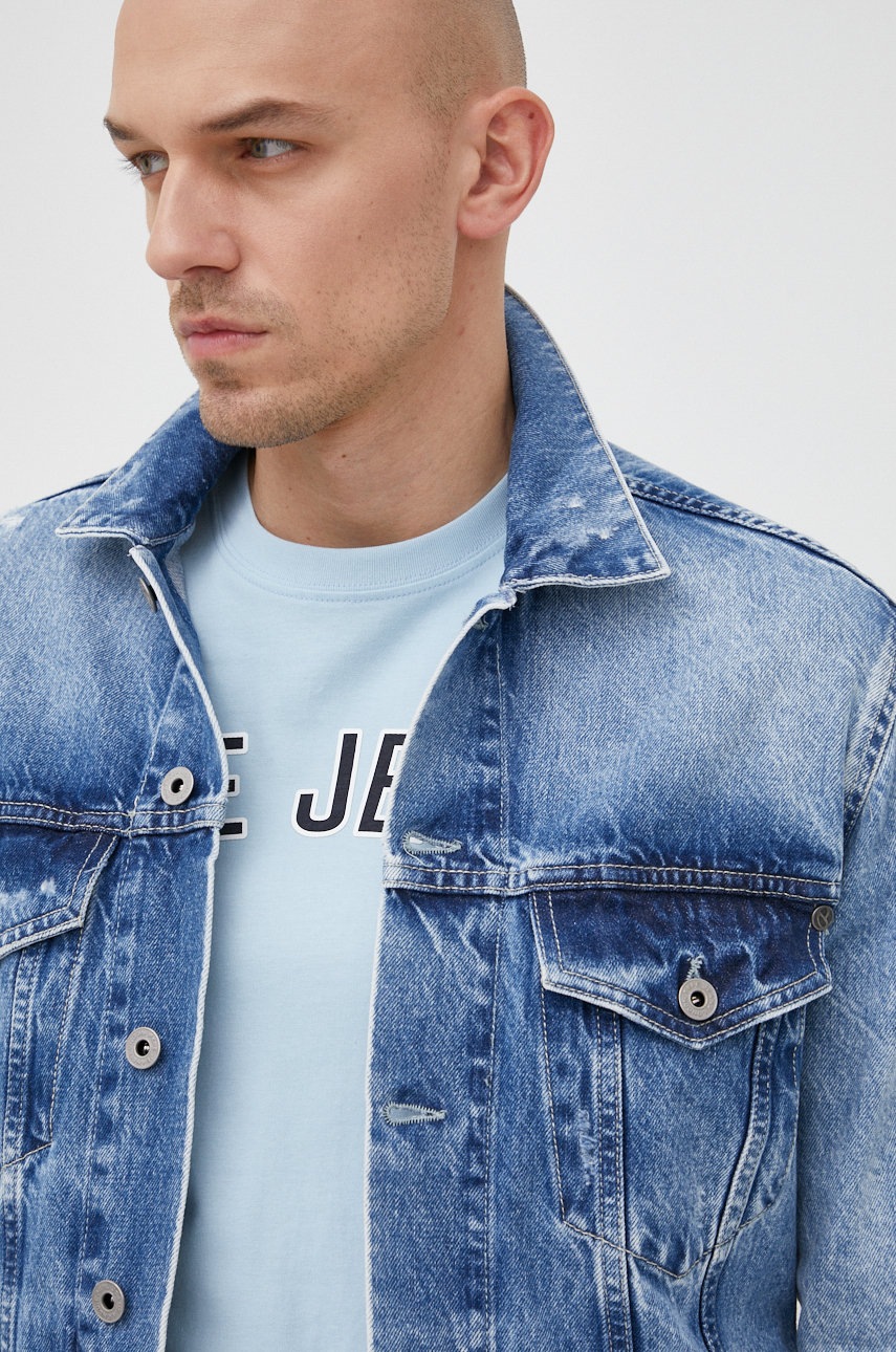 

Дънково яке Pepe Jeans Pinner, Син