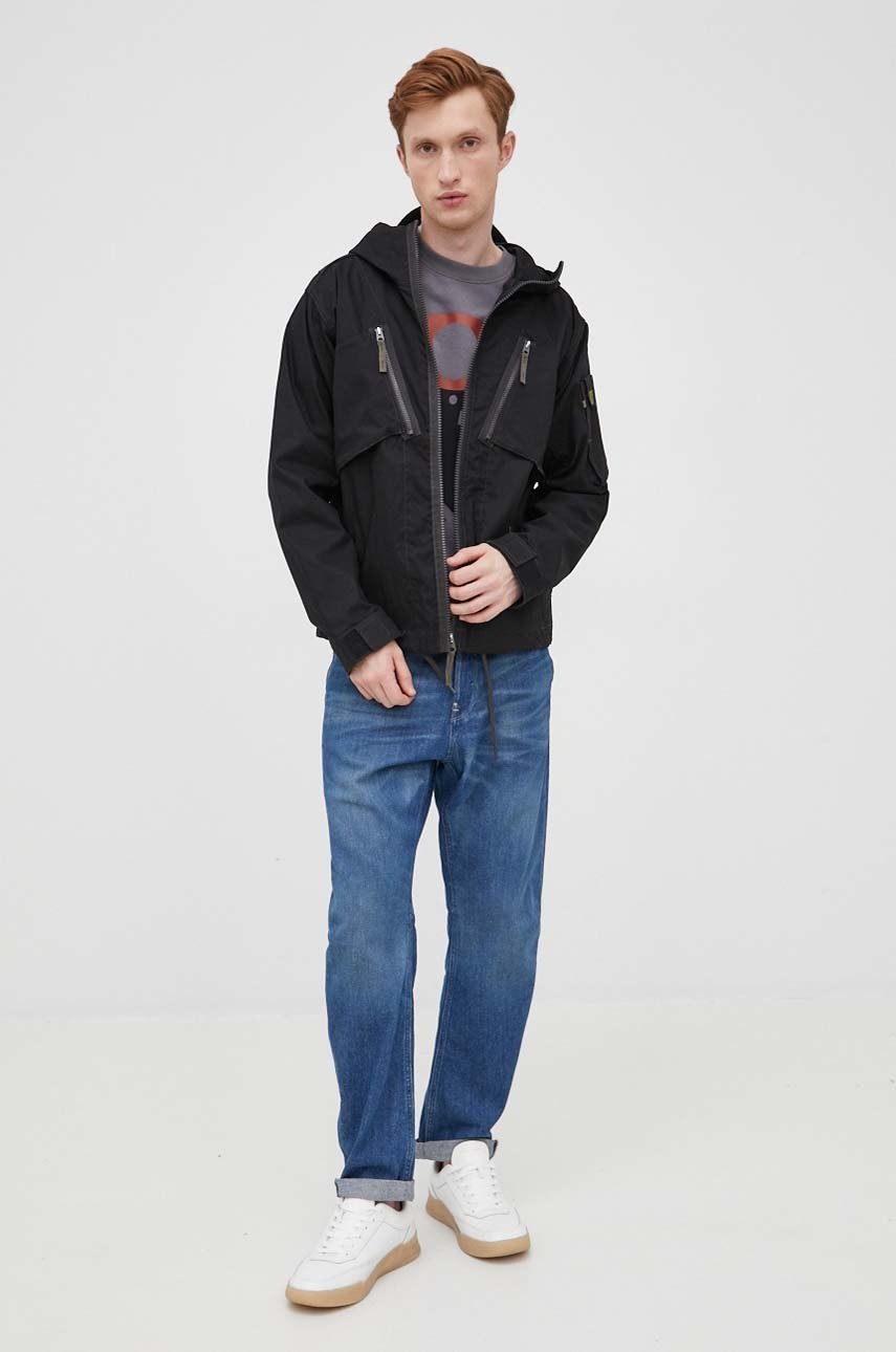 

Куртка G-Star Raw мужская цвет чёрный переходная oversize