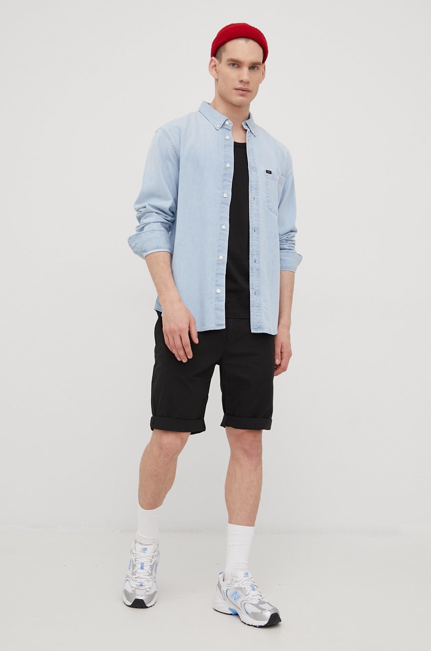 

Джинсова сорочка Lee чоловіча relaxed комір button-down