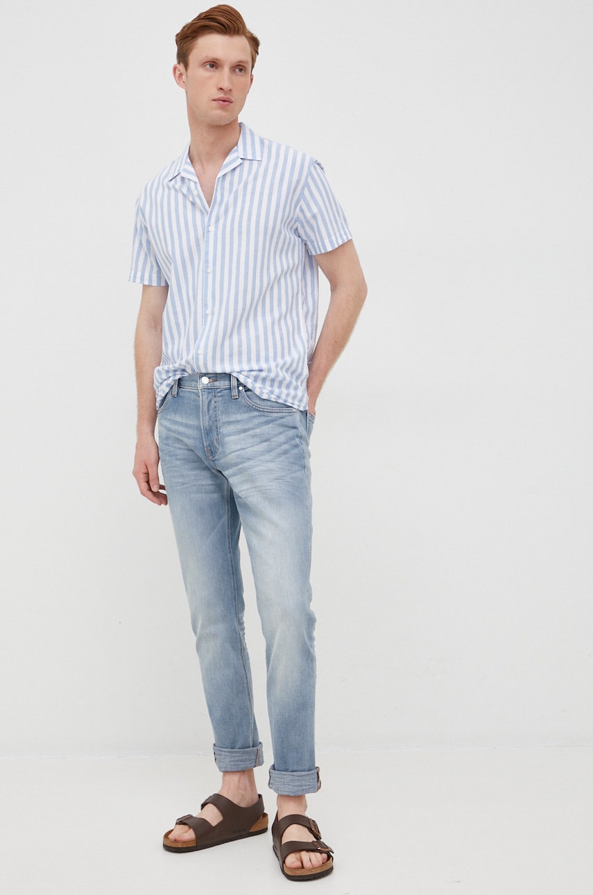 Selected homme camasa din amestec de in barbati, , regular