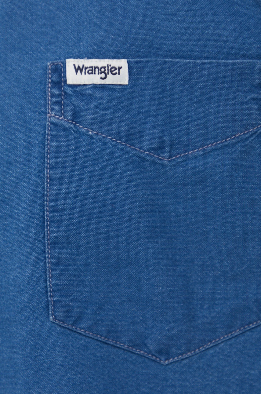 

Джинсовая рубашка Wrangler мужская regular воротник button-down