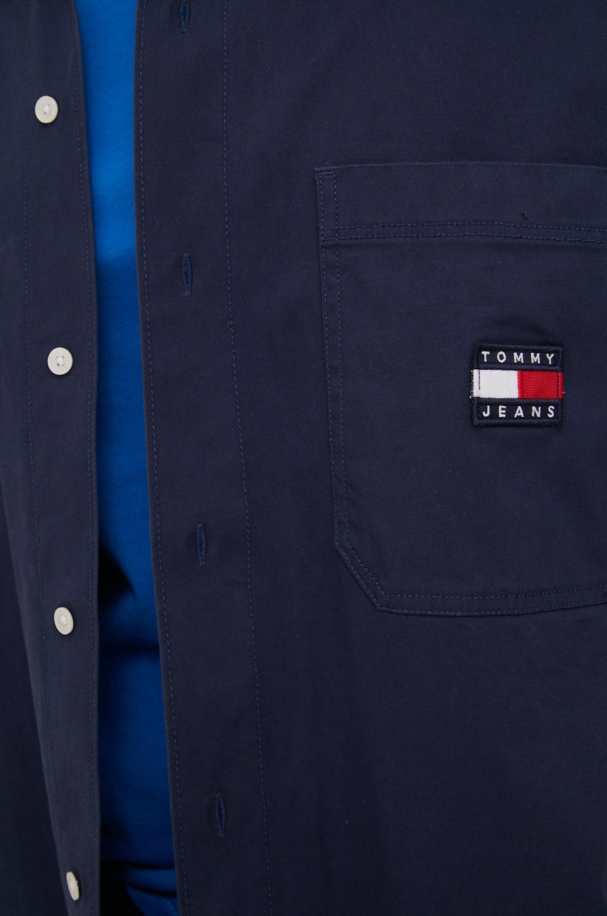 

Сорочка Tommy Jeans чоловіча колір синій relaxed