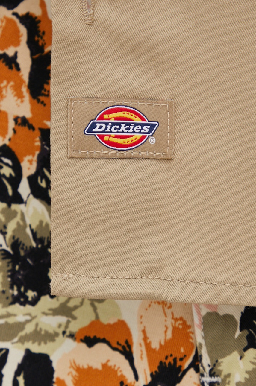 

Рубашка Dickies мужская цвет зелёный regular классический воротник