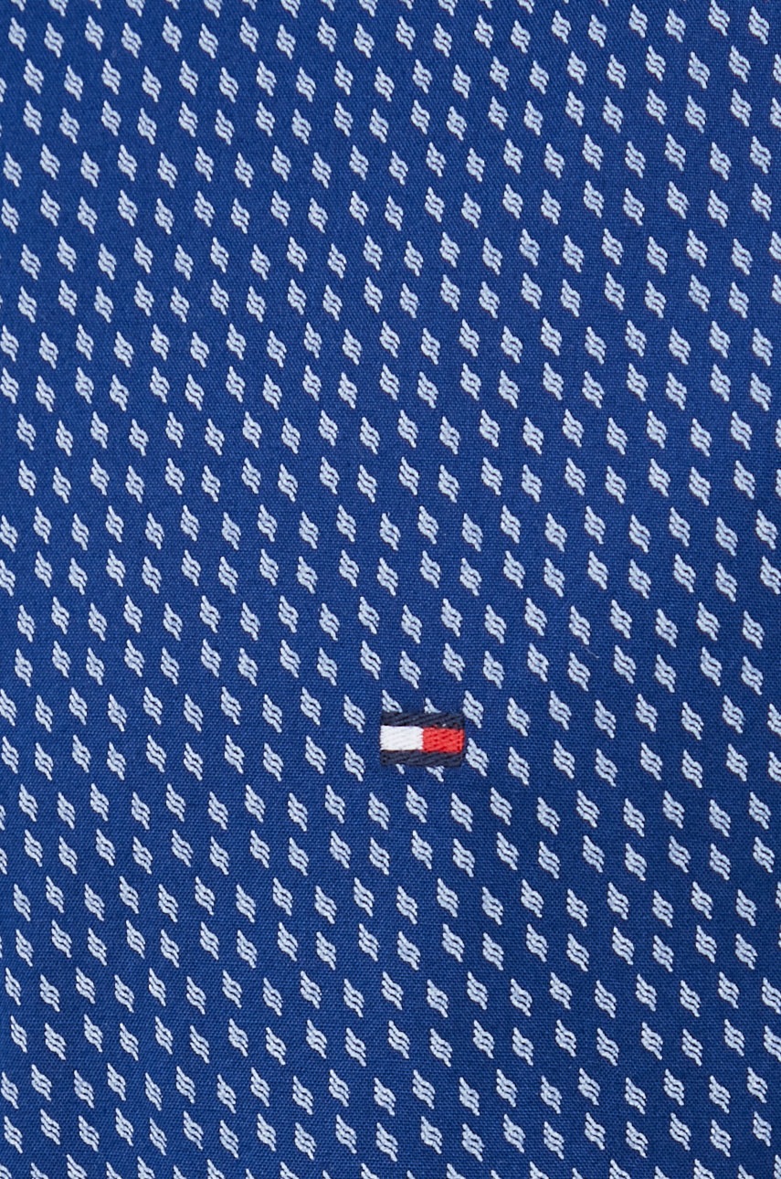 

Бавовняна сорочка Tommy Hilfiger чоловіча колір синій regular комір button-down