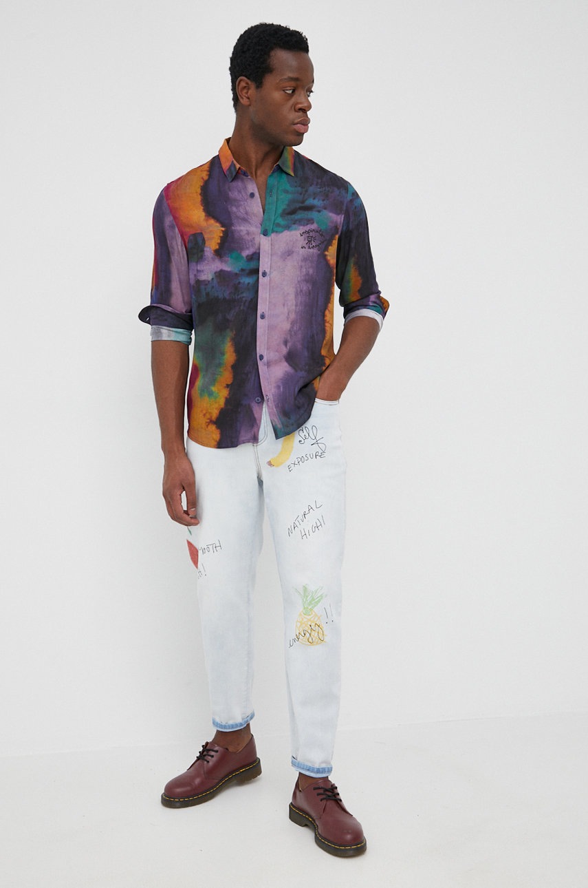 

Рубашка Desigual мужская regular классический воротник