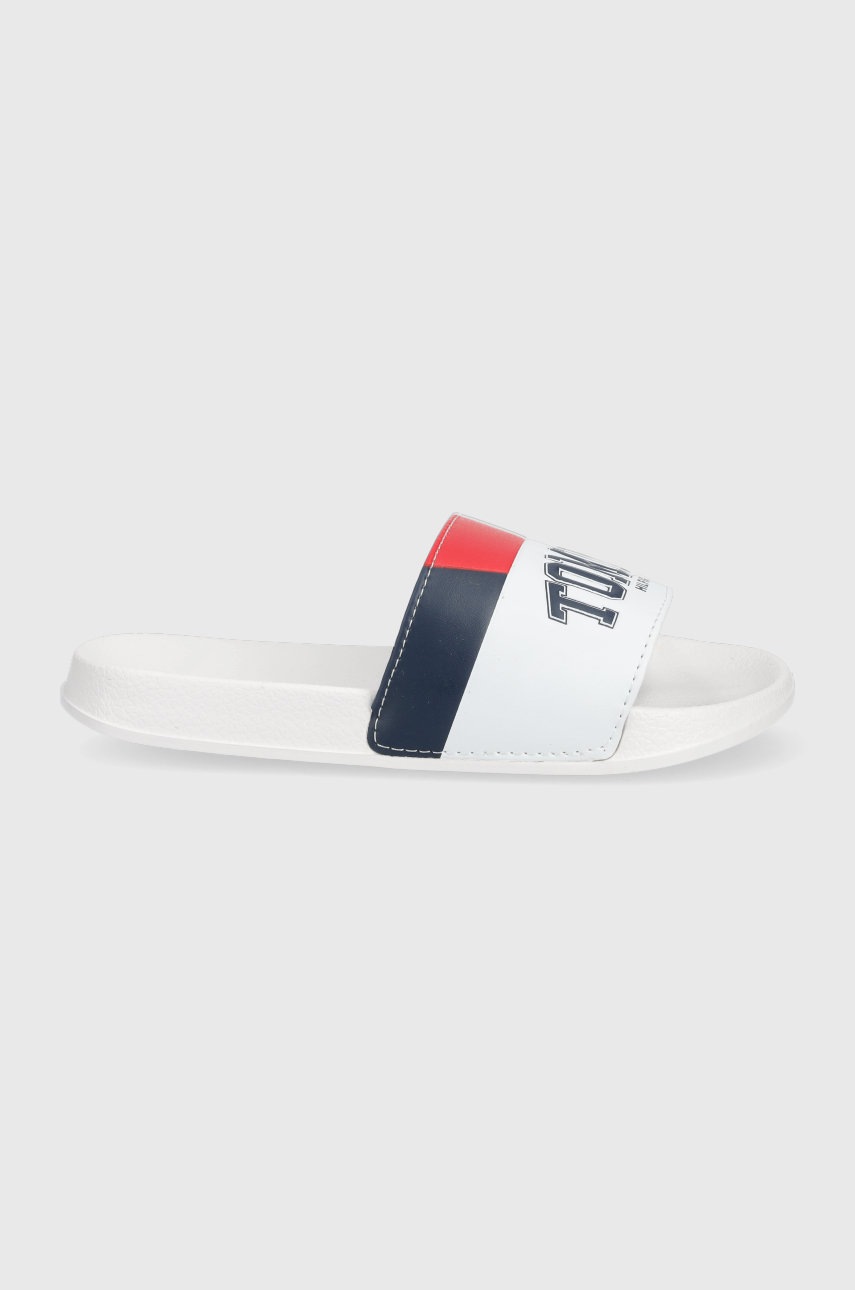 

Детски чехли Tommy Hilfiger в бяло, Бял