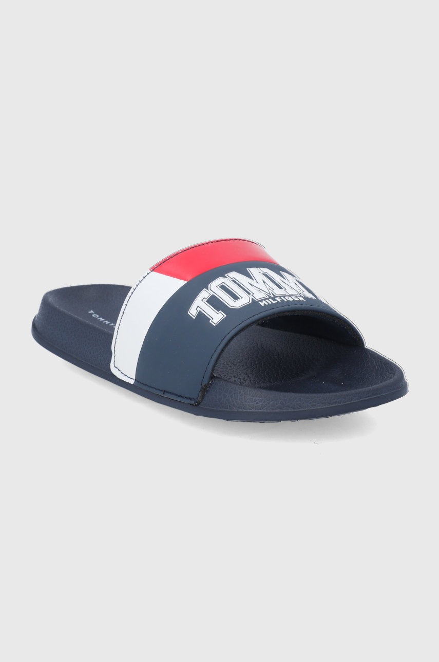 

Дитячі шльопанці Tommy Hilfiger колір синій