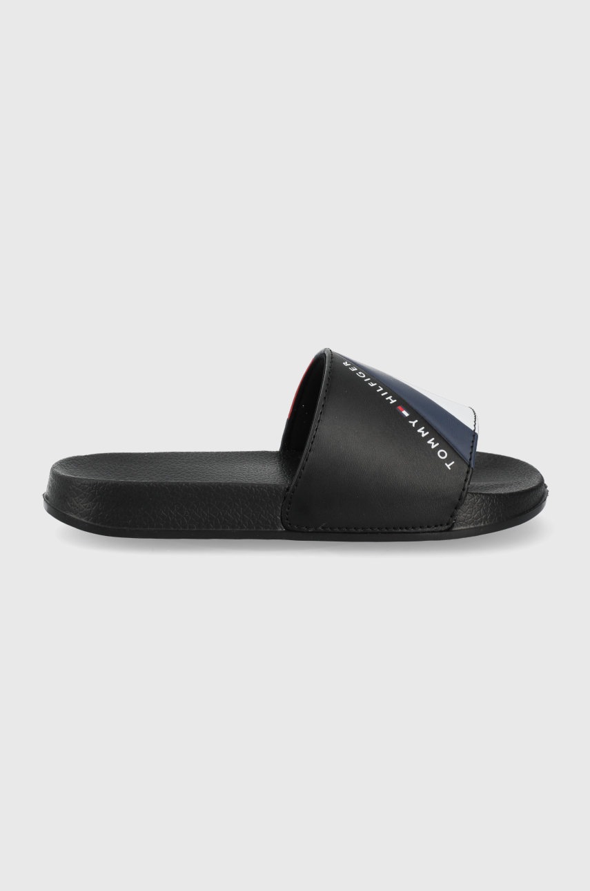 

Детски чехли Tommy Hilfiger в черно, Черен