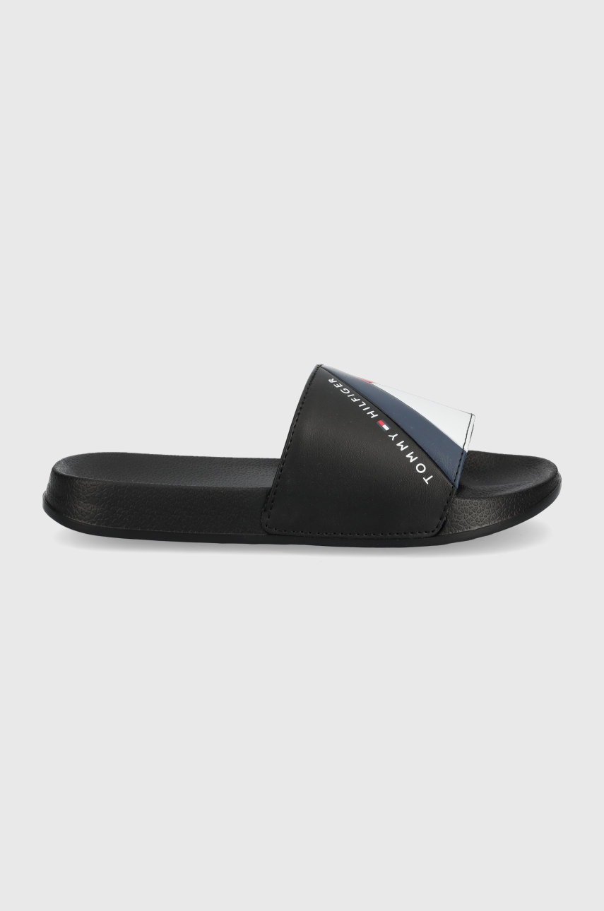 

Детски чехли Tommy Hilfiger в черно, Черен