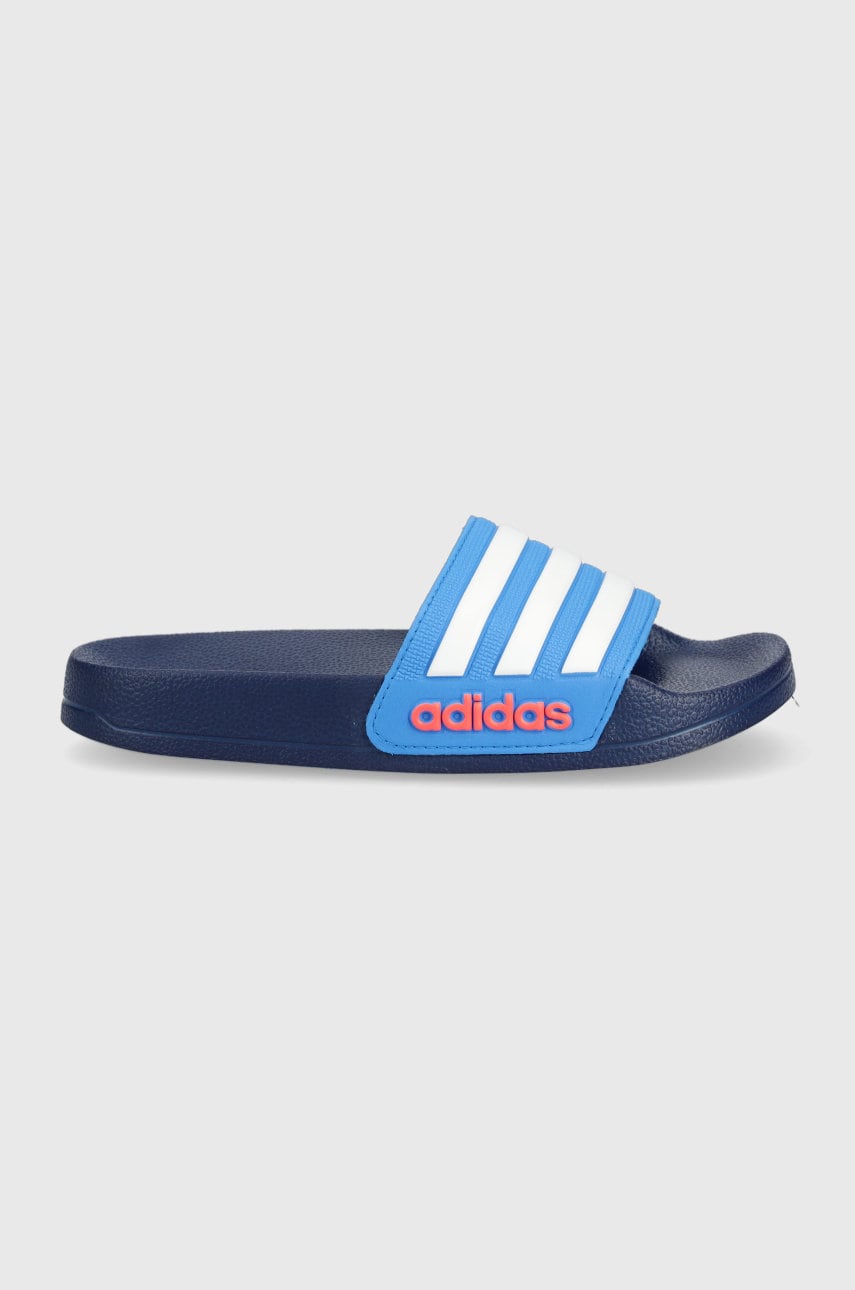 Adidas slapi copii adilette culoarea albastru marin