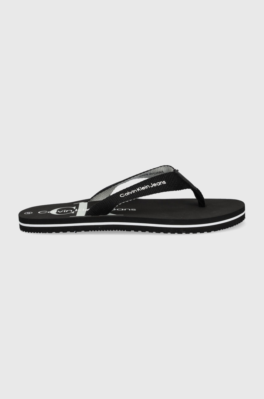 

Детски джапанки Calvin Klein Jeans в черно, Черен
