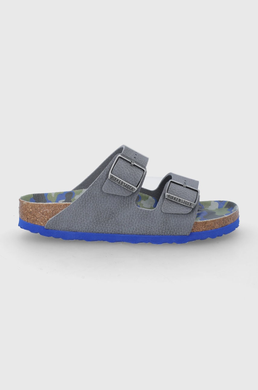 Birkenstock slapi copii culoarea gri