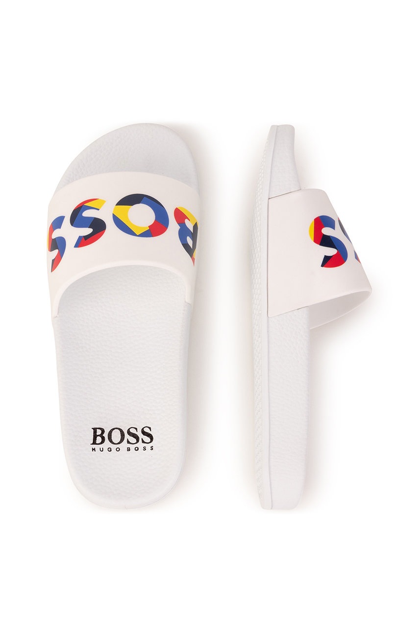 

Дитячі шльопанці Boss колір білий