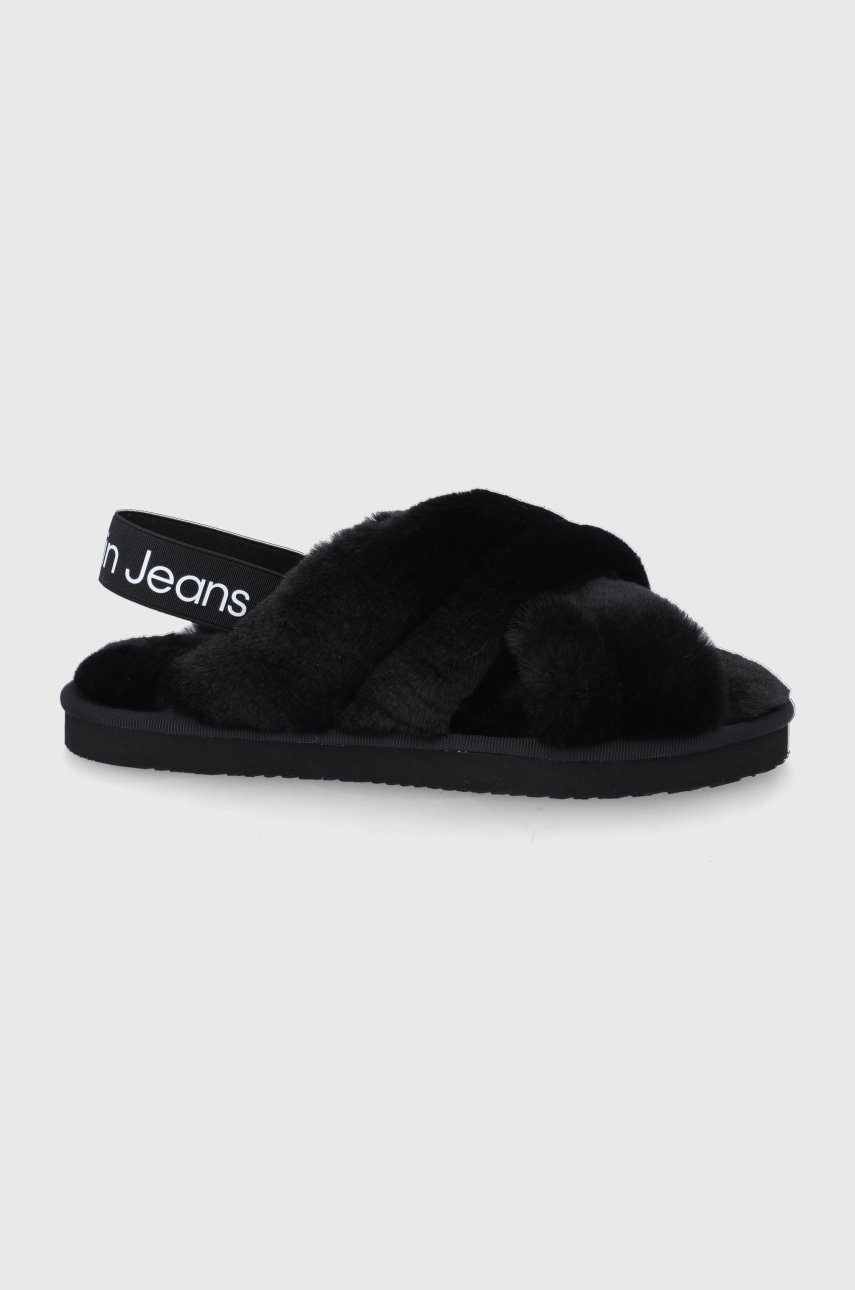 

Пантофи Calvin Klein Jeans в черно, Черен
