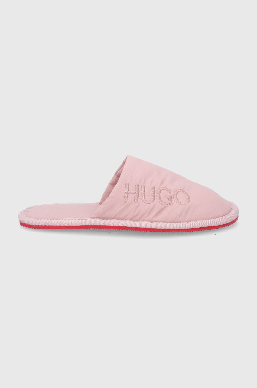 Hugo papuci de casa culoarea roz answear.ro