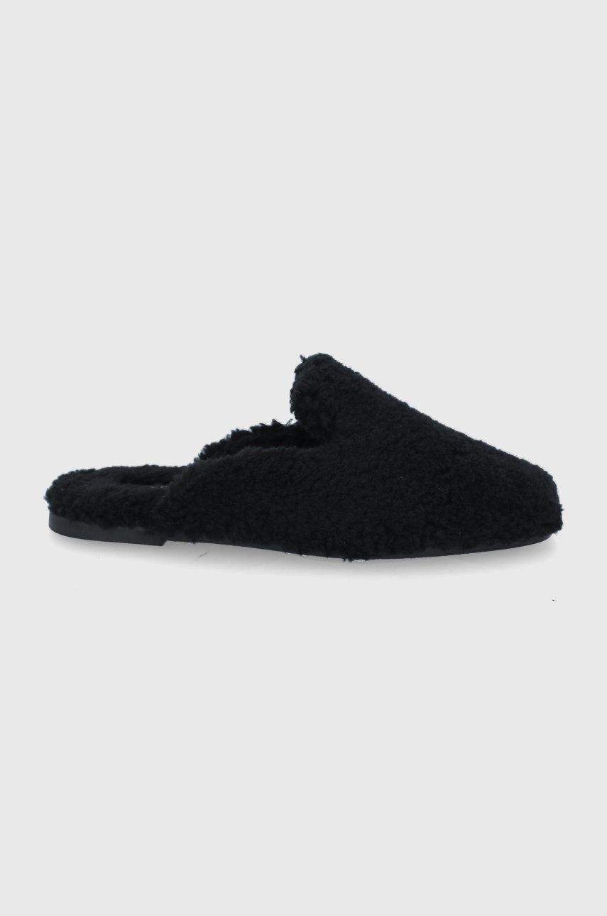 Pantofle Boss černá barva - černá -  Svršek: Textilní materiál Vnitřek: Textilní materiál