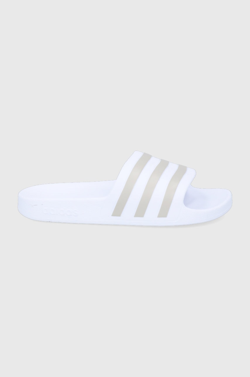 Pantofle adidas Adilette Adilette dámské, bílá barva, EF1730