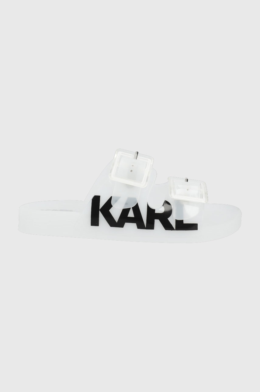 

Чехли Karl Lagerfeld Jelly Strap дамски в бяло, Бял