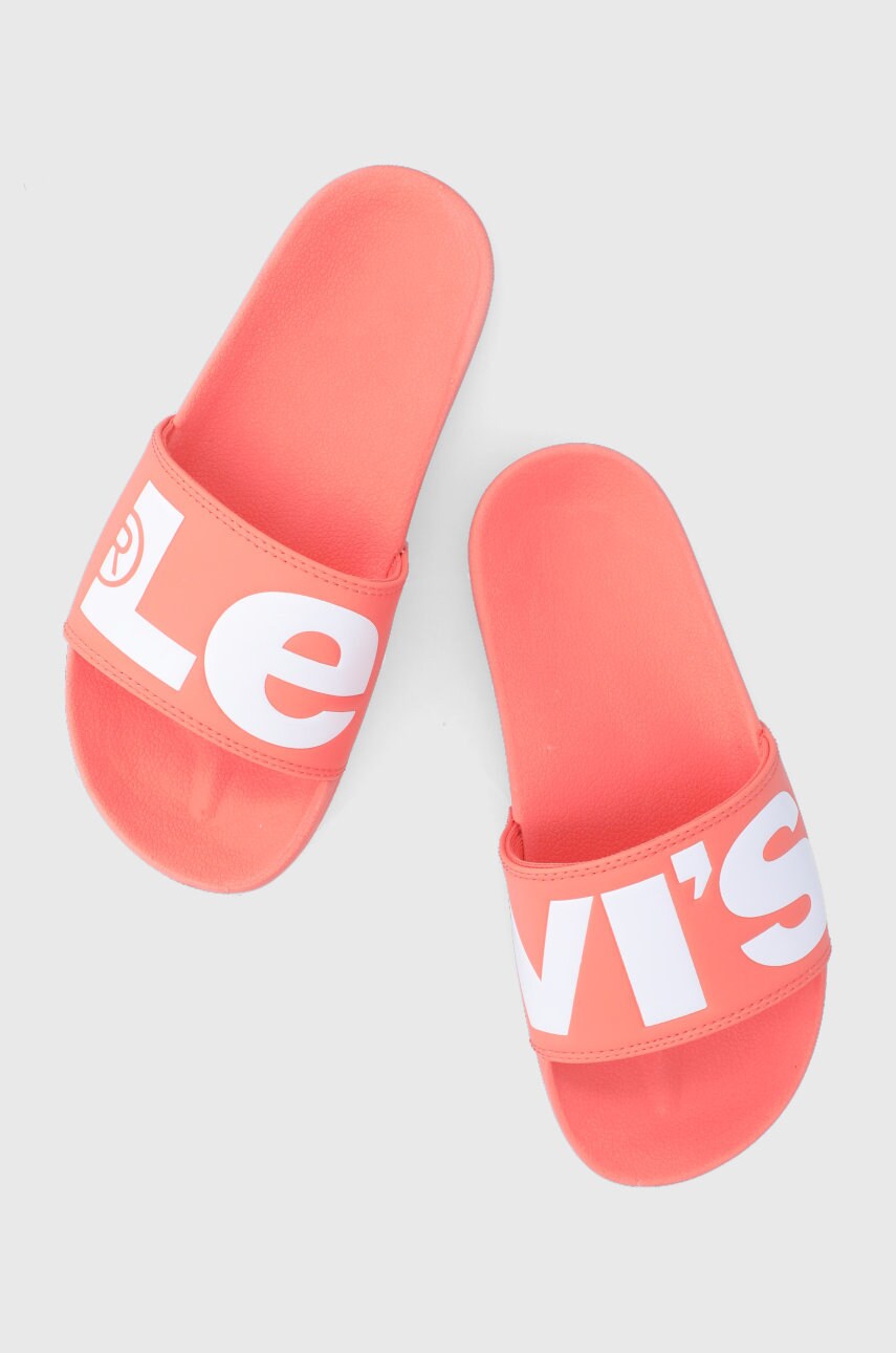 Levi's papuci june l s femei, culoarea portocaliu