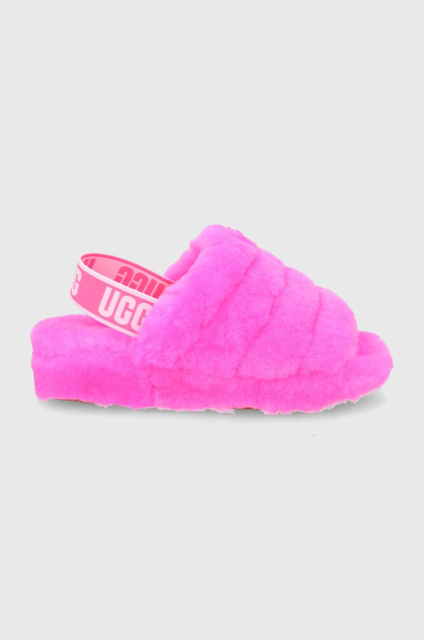 UGG papuci de lana culoarea violet answear.ro imagine noua