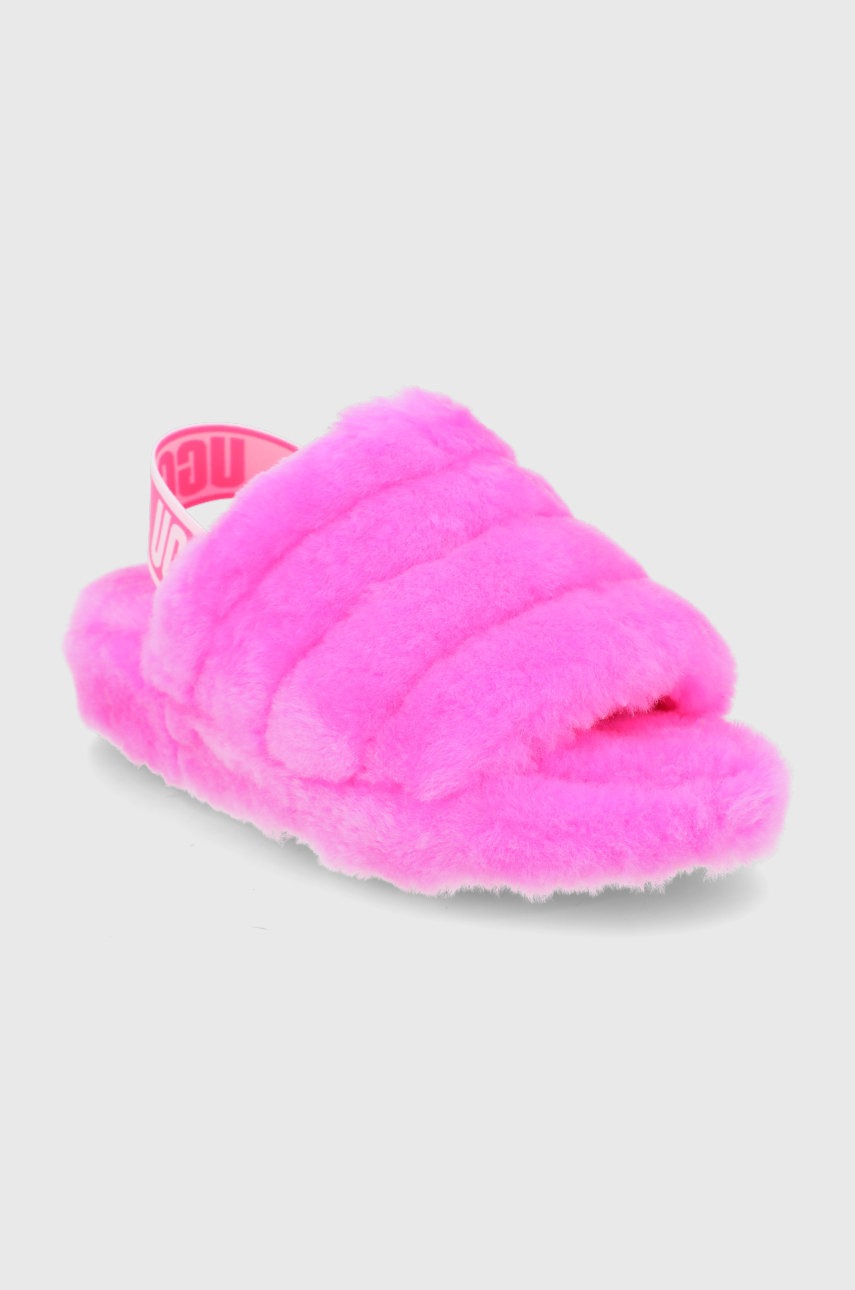 

Вовняні тапочки UGG колір фіолетовий