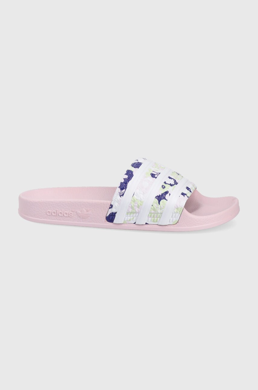 Adidas originals papuci adilette gz3692 femei, culoarea roz