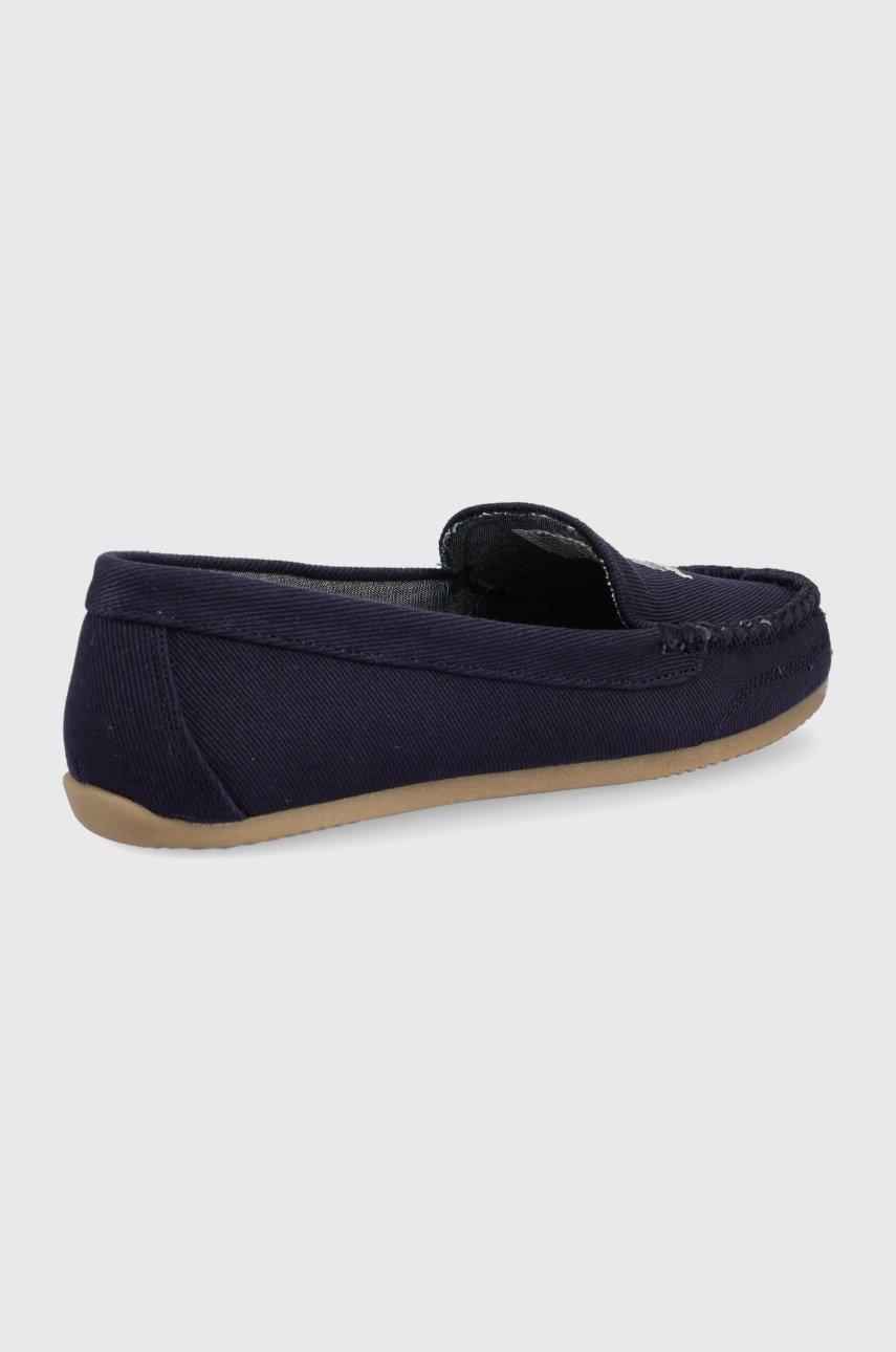 

Мокасины Polo Ralph Lauren Declan Bear женские цвет синий на плоском ходу