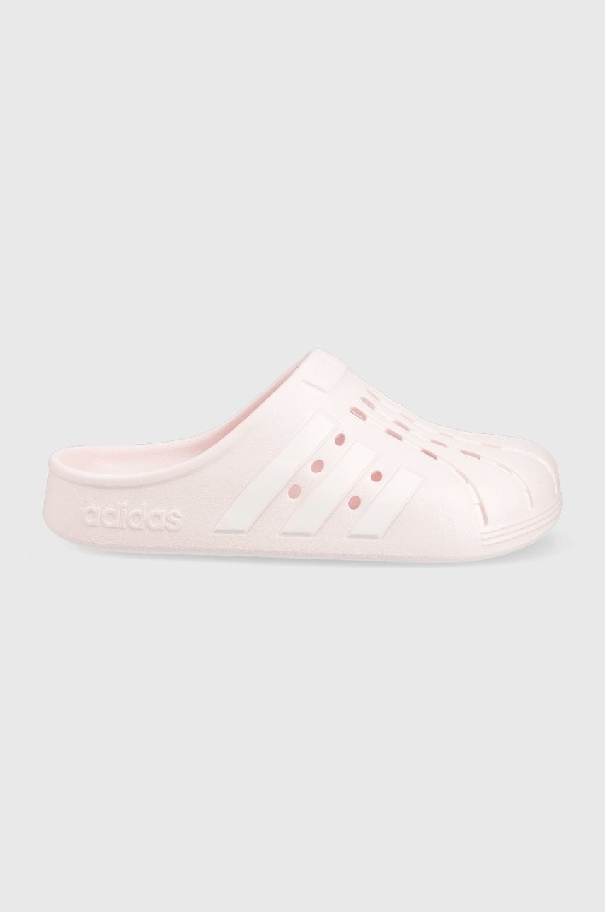 Pantofle adidas Adilette dámské, růžová barva - růžová -  Svršek: Umělá hmota Vnitřek: Umě