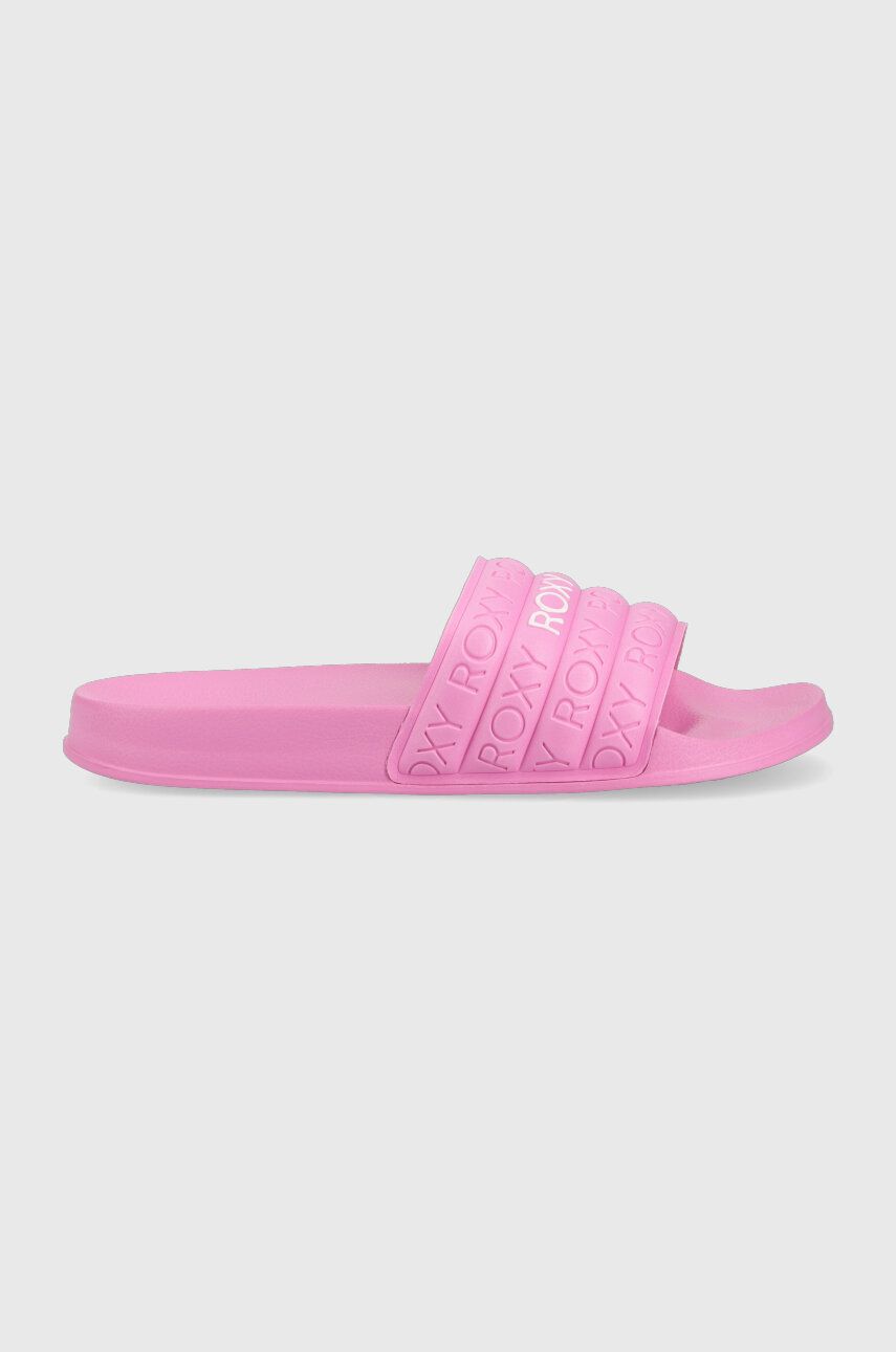 Roxy papuci Slippy femei, culoarea roz ARJL100999