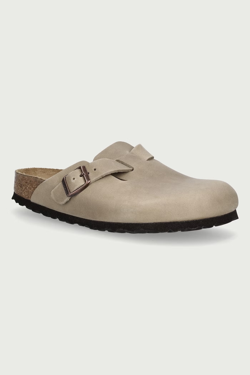Birkenstock Boston slides Women's nubuck brown 960813