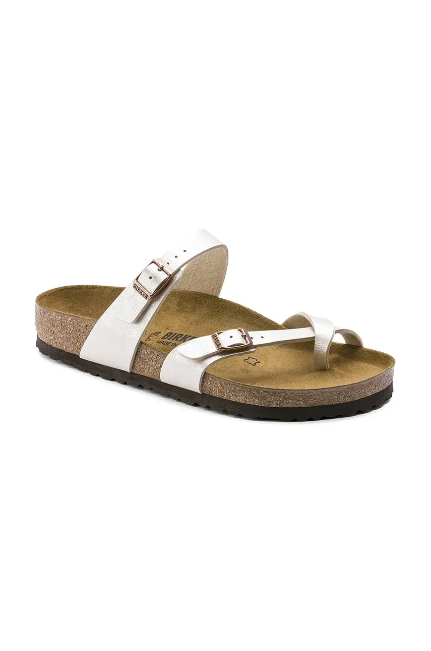 Шлепанцы Birkenstock Mayari женские цвет бежевый 1020664 Шлепанцы Birkenstock Mayari женские цвет бежевый 1020664