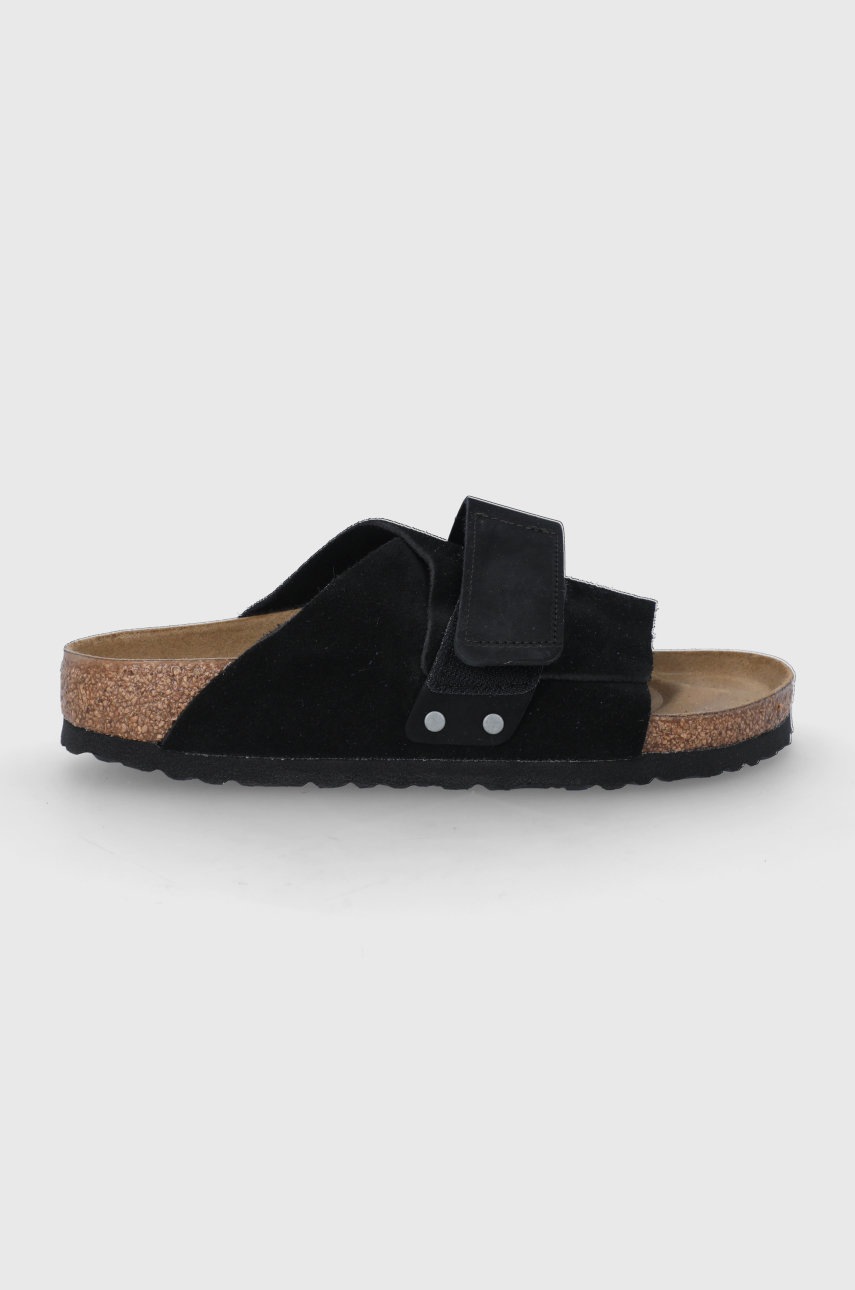 Birkenstock Papuci Din Piele Kyoto Femei, Culoarea Negru