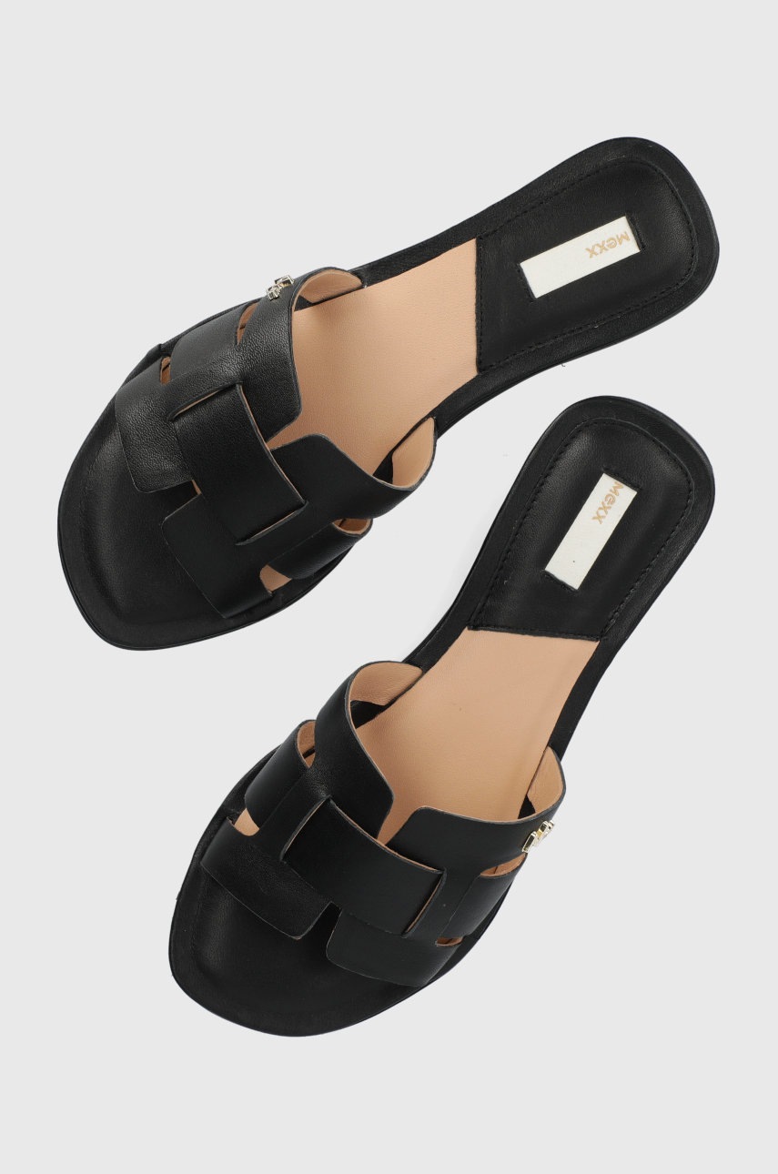 

Кожени чехли Mexx Sandal Jacey дамски в черно, Черен