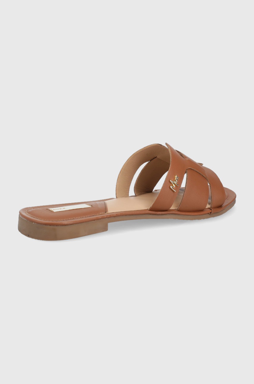 

Шкіряні шльопанці Mexx Sandal Jacey жіночі колір коричневий