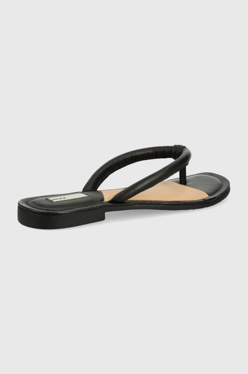 

Кожаные вьетнамки Mexx Sandal Jill женские цвет чёрный на плоском ходу