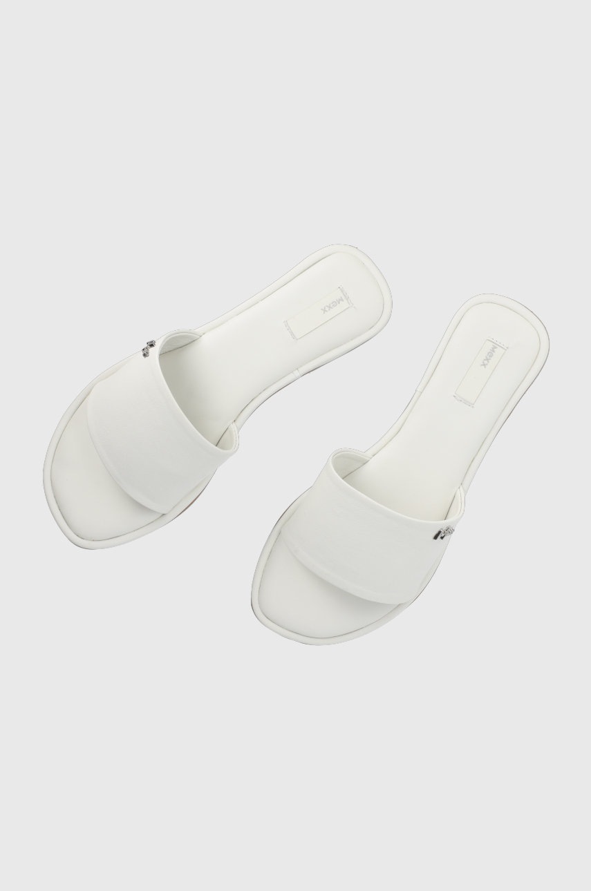 

Шкіряні шльопанці Mexx Sandal Jolie жіночі колір білий