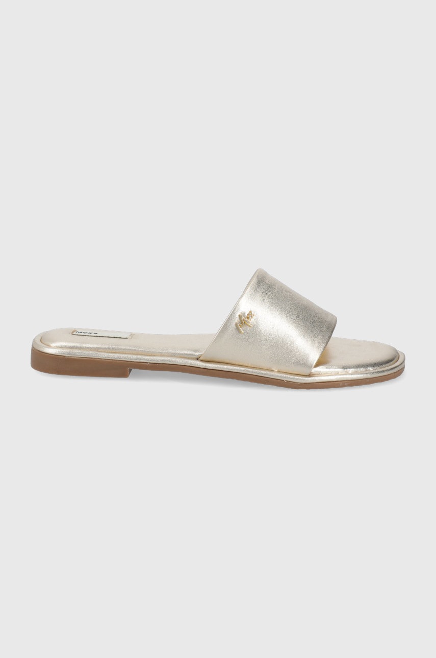 

Шкіряні шльопанці Mexx Sandal Jolie жіночі колір золотий