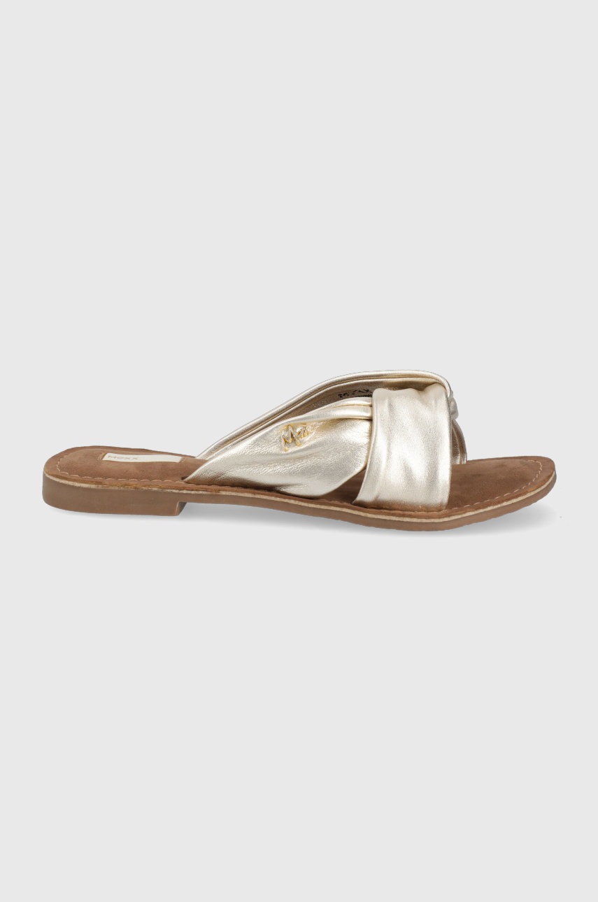 

Кожени чехли Mexx Sandal Janice дамски в златисто, Злато