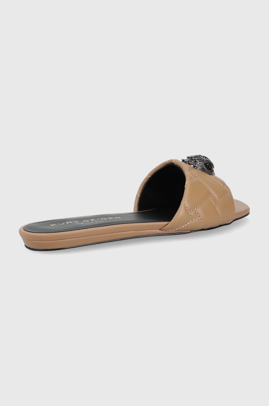 

Шкіряні шльопанці Kurt Geiger London жіночі колір коричневий