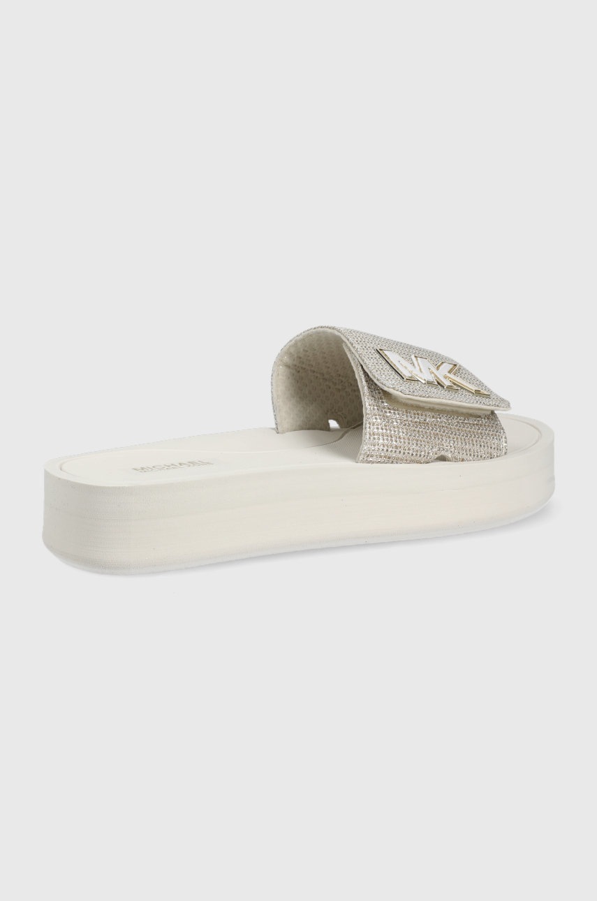 

Шлепанцы MICHAEL Michael Kors Mk Platform Slide женские цвет белый на платформе
