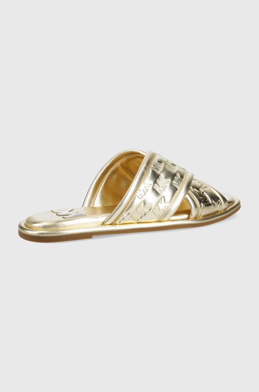 

Шлепанцы MICHAEL Michael Kors Gideon Slide женские цвет золотой