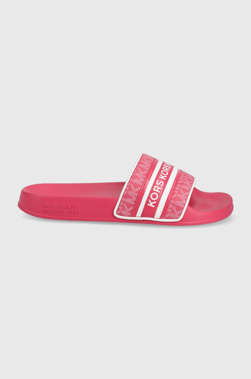 Michael michael kors papuci gilmore slide femei, culoarea roz