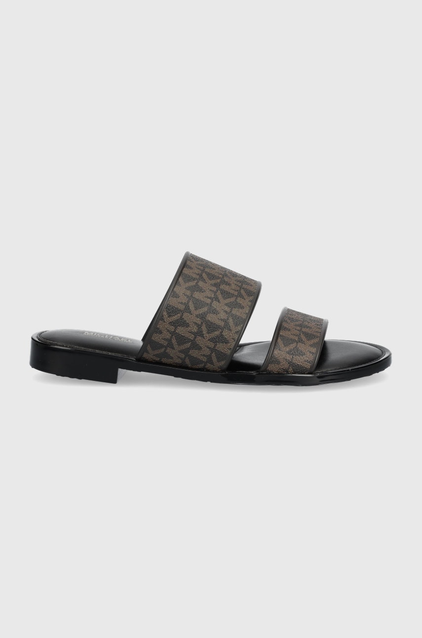 Michael michael kors papuci kennedy jelly slide femei, culoarea maro