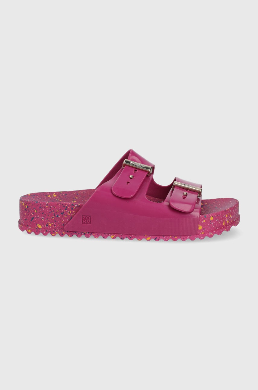 Zaxy papuci femei, culoarea violet