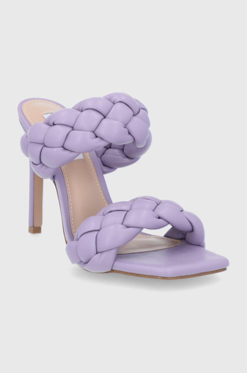 

Шльопанці Steve Madden Kenley жіночі колір фіолетовий на шпильці