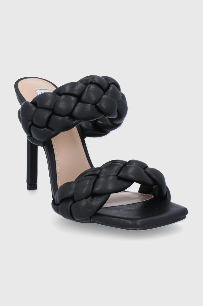 

Шльопанці Steve Madden Kenley жіночі колір чорний на шпильці