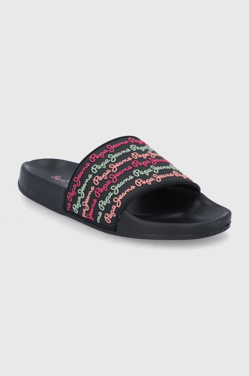 

Шльопанці Pepe Jeans Slider Colors жіночі колір чорний