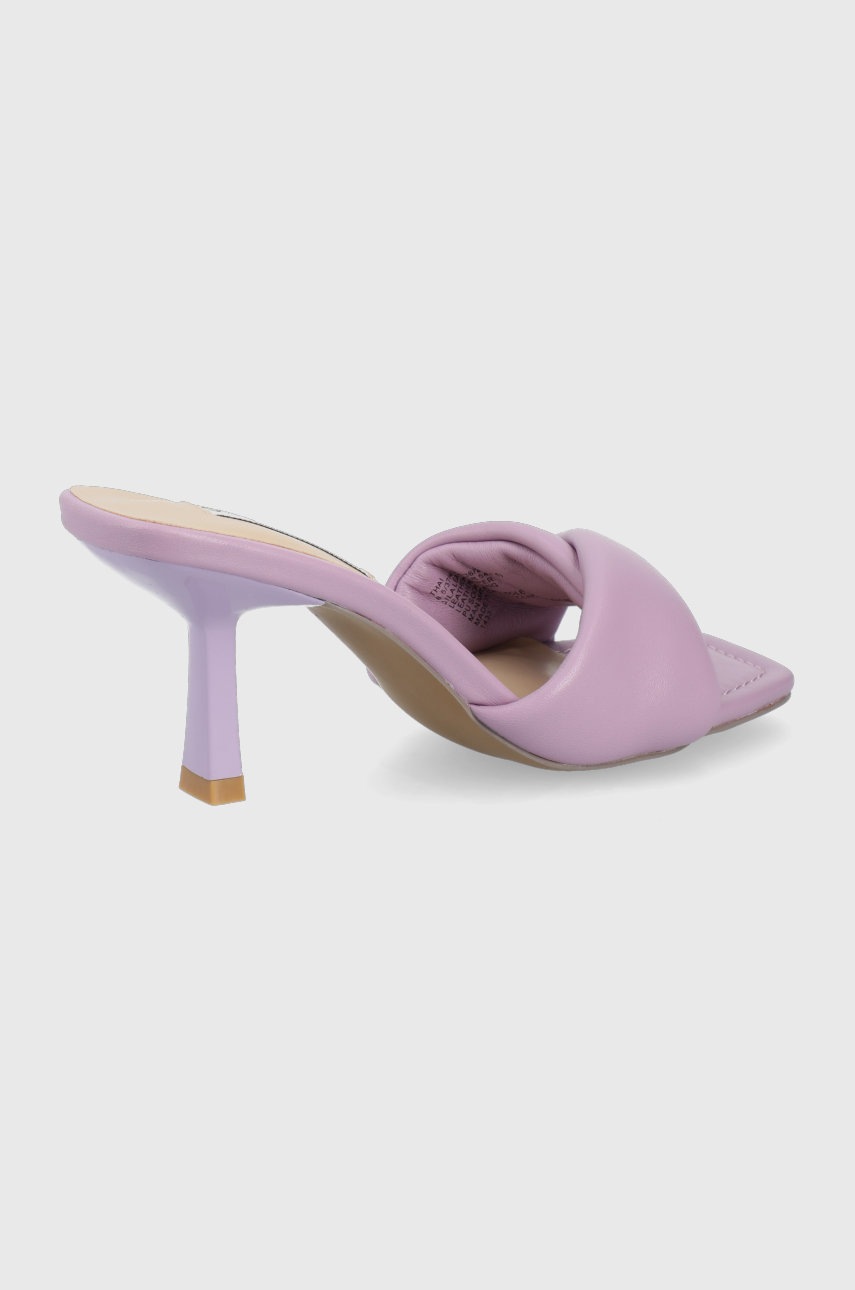 

Кожаные шлепанцы Steve Madden Thai женские цвет фиолетовый на шпильке