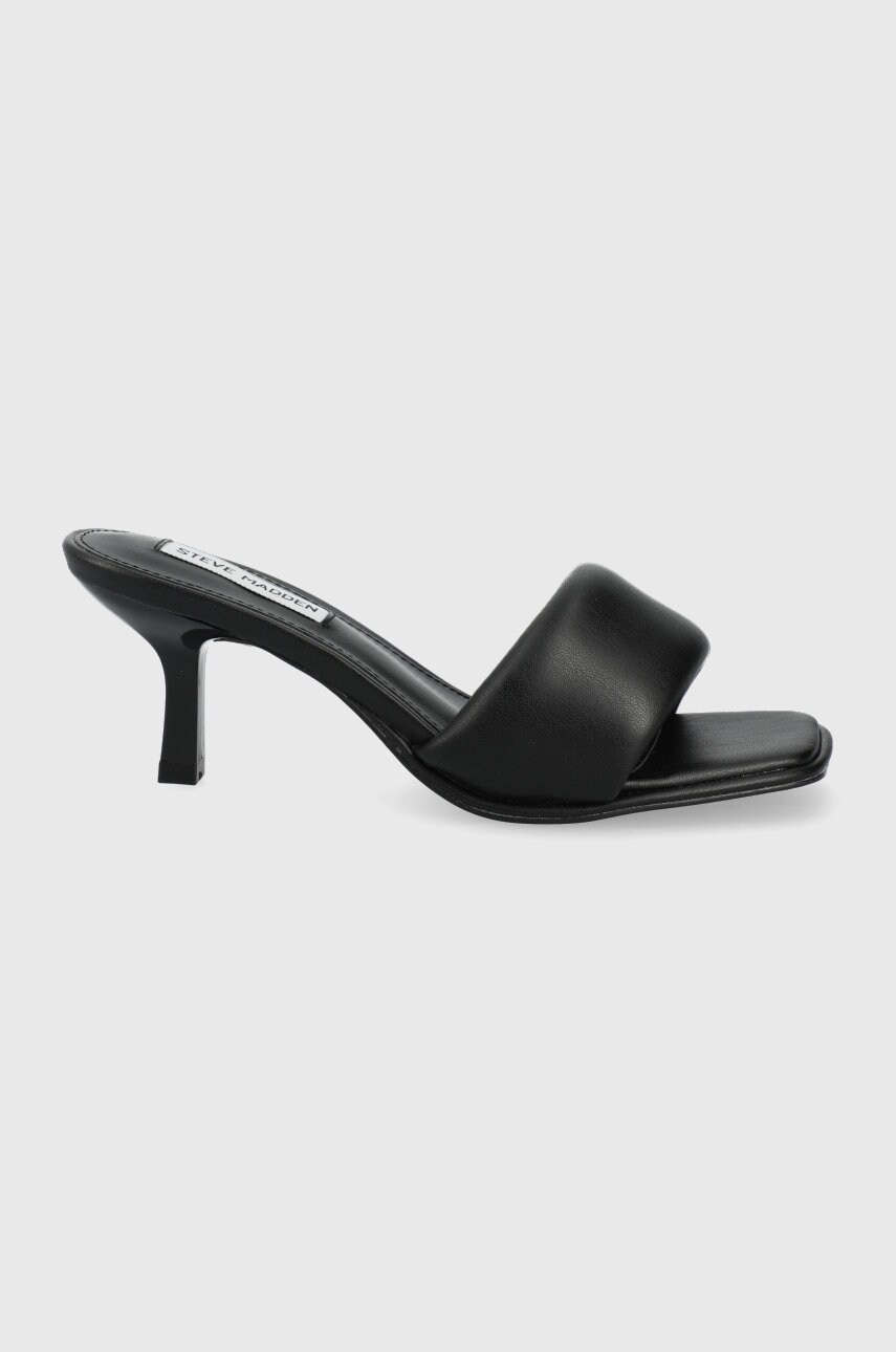 Steve madden papuci snazzy femei, culoarea negru, cu toc cui