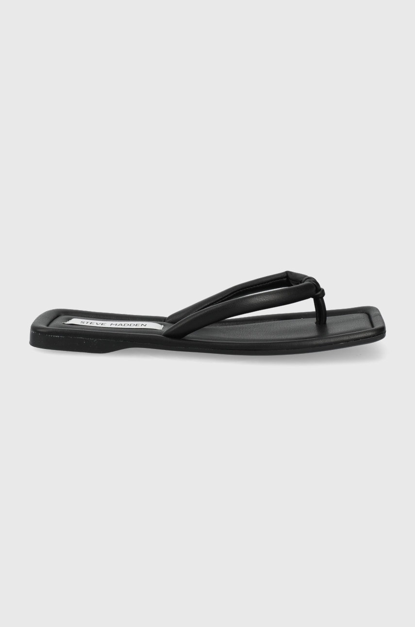 

Джапанки Steve Madden Zahra дамски в черно с равна подметка, Черен
